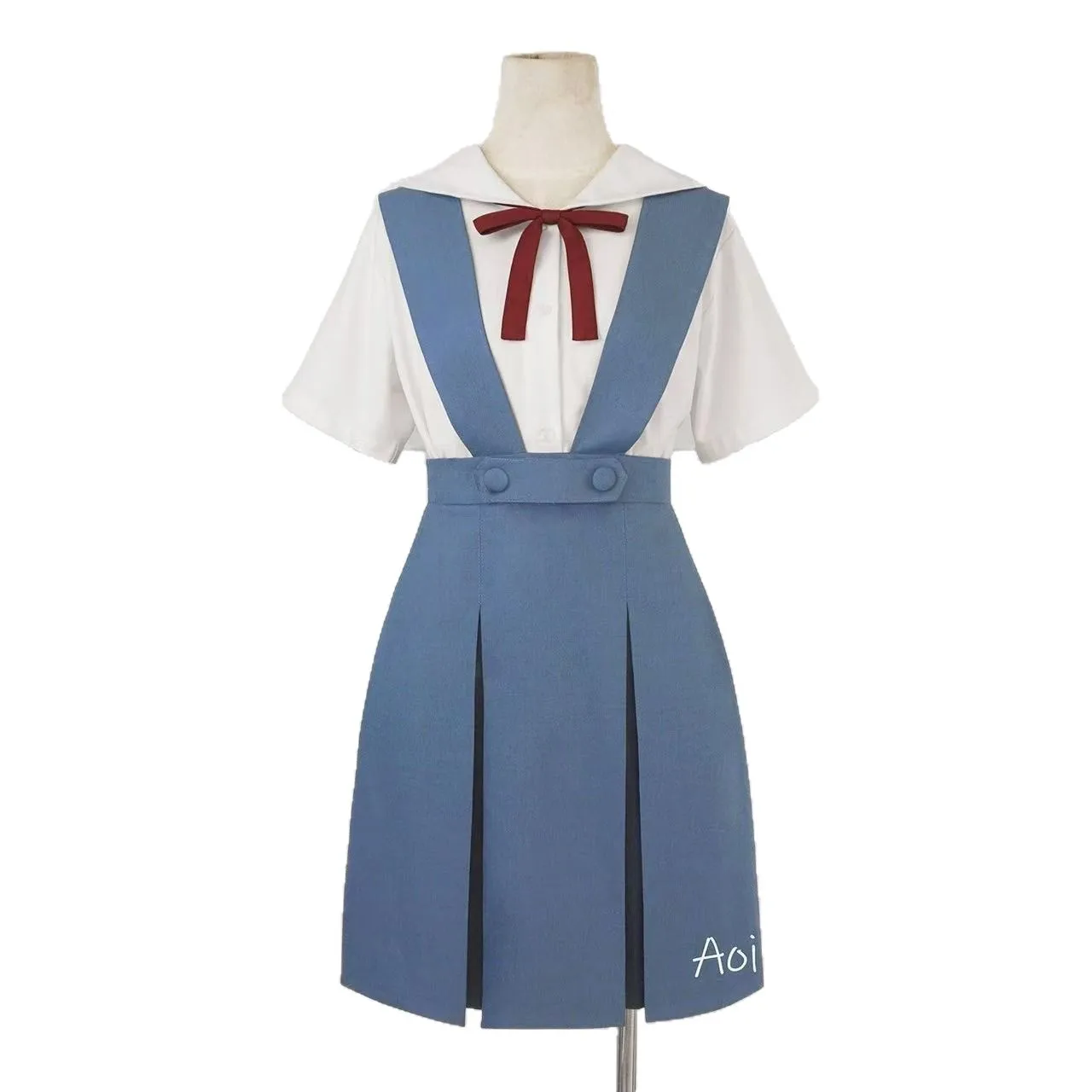 Misty Blue Rei Asuka Cosplay Costume Women Anime Suspender Dress School Uniform Halloween Loli Clothing
Misty Blue Rei Asuka Cosplay Costume Women Anime Suspender Dress School Uniform Halloween Loli Clothing