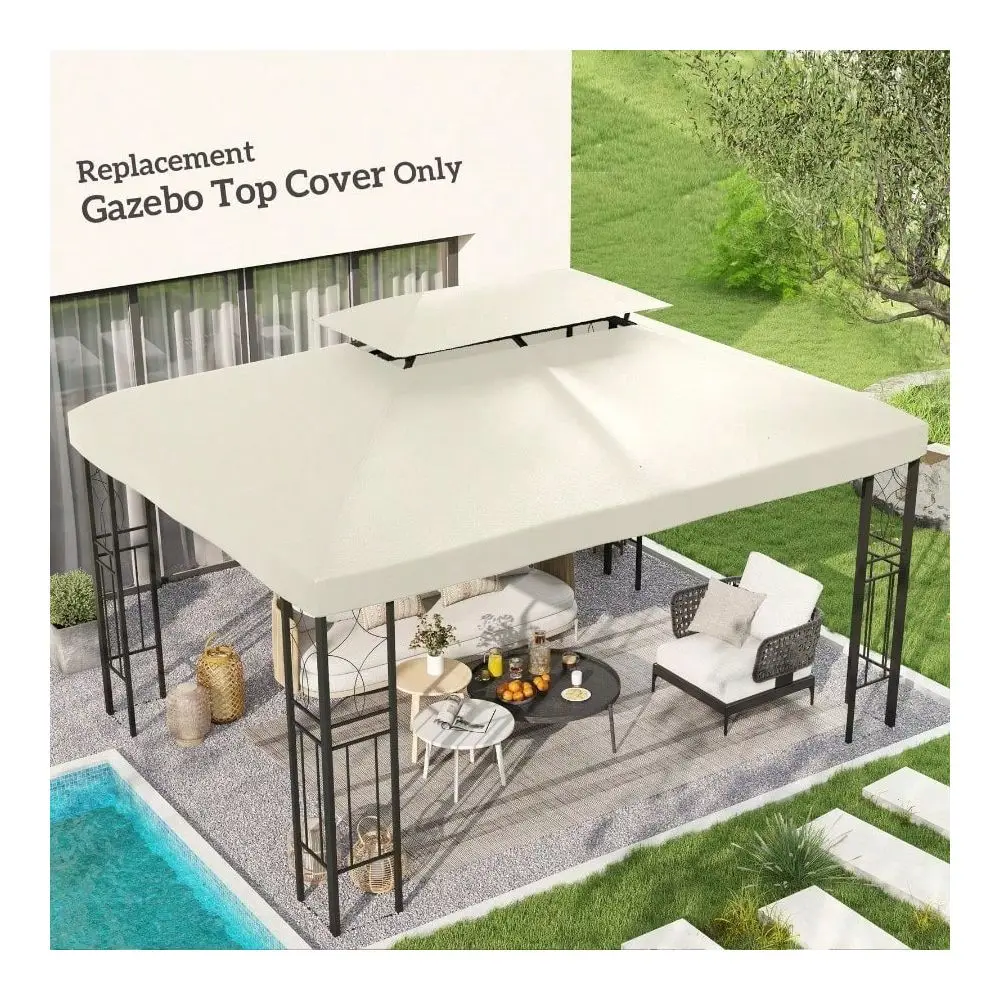 X 10and039 2Tier Gazebo Canopy Top Cover Replacement For Patio Cream White
X 10and039 2Tier Gazebo Canopy Top Cover Replacement For Patio Cream White