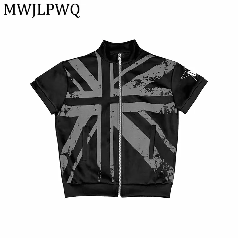 MWJLPWQ Unisex Union Jack Print Cropped Zip-Up Jacket Short Sleeve Stand Collar Outerwear Star Detail Casual Daily Wear 15552
MWJLPWQ Unisex Union Jack Print Cropped Zip-Up Jacket Short Sleeve Stand Collar Outerwear Star Detail Casual Daily Wear 15552