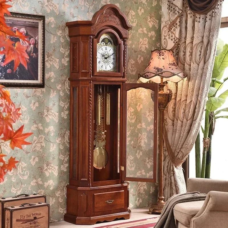 The Grandfather Clock Living Room Home Retro European Style Villa Vertical Clock and Mechanical Pendulum Clock
The Grandfather Clock Living Room Home Retro European Style Villa Vertical Clock and Mechanical Pendulum Clock