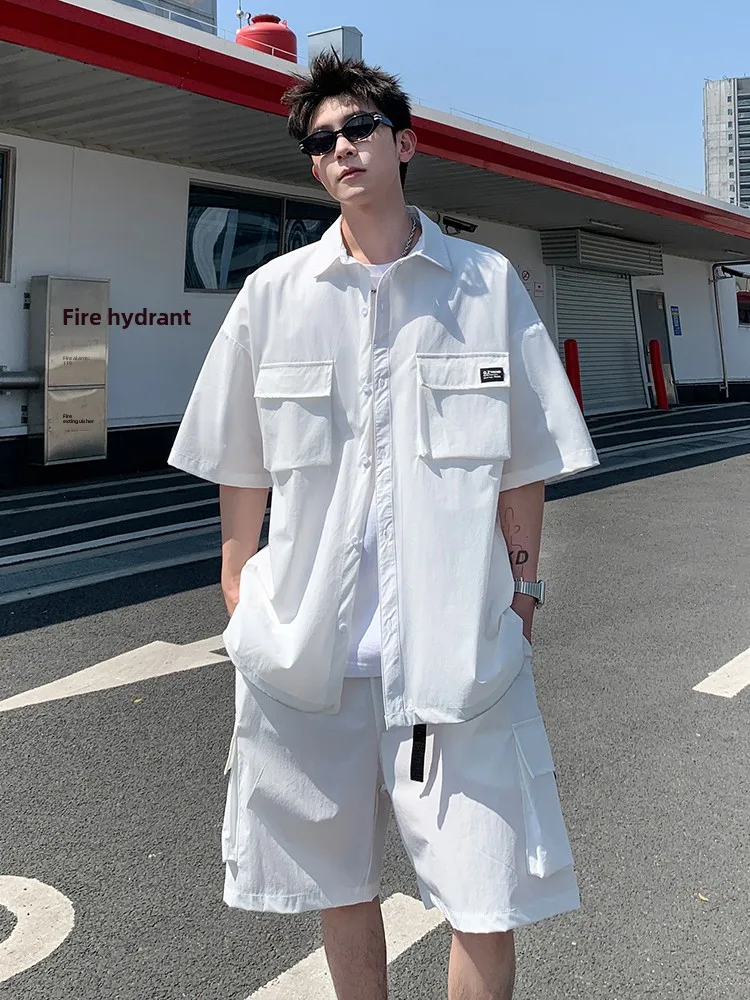 Cool Sensation Qui Dry Sports Casual Set Men Summer Trend American Retro Workwear ort Sve irt orts
Cool Sensation Qui Dry Sports Casual Set Men Summer Trend American Retro Workwear ort Sve irt orts