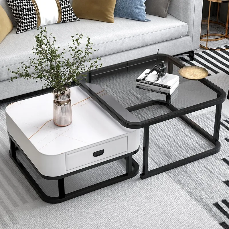 High quality tea table simple small family Nordic living room tea table combination modern light luxury tea table rock board
High quality tea table simple small family Nordic living room tea table combination modern light luxury tea table rock board