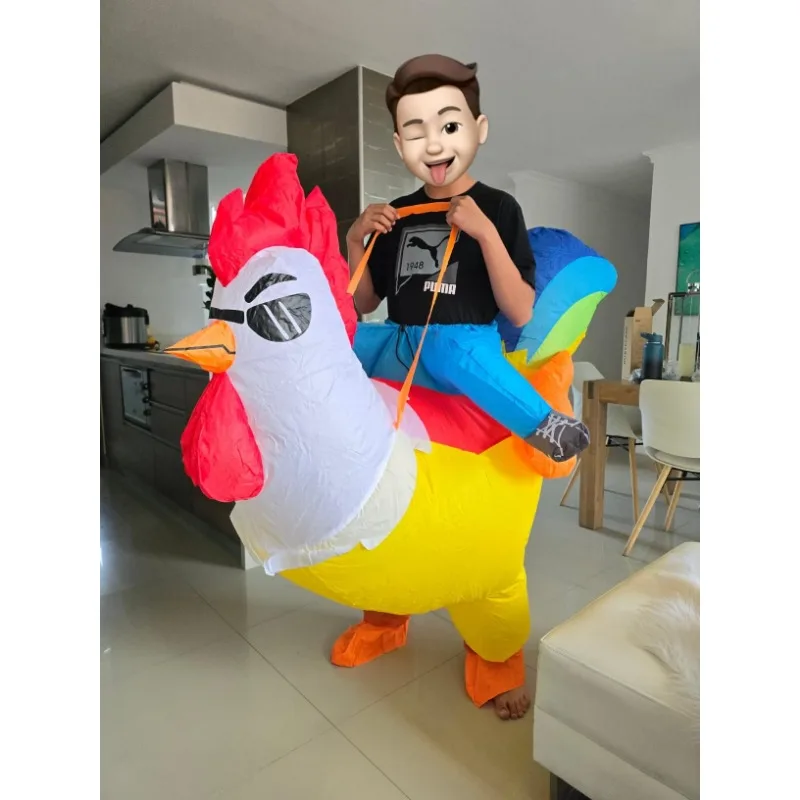 Inflatable Christmas Costume Inflatable Riding Rooster Jumpsuit Through Fun Fancy Dress Christmas Carnival Cosplay Party
Inflatable Christmas Costume Inflatable Riding Rooster Jumpsuit Through Fun Fancy Dress Christmas Carnival Cosplay Party