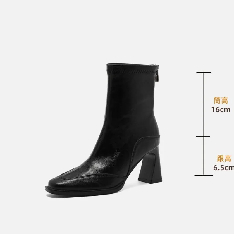 Women's Shoes 2026 Spring Thick Heel Ankle Boots Luxury Square Head Shoes for Women Designer Shoes Retro Elastic Boot High Heels
Women's Shoes 2026 Spring Thick Heel Ankle Boots Luxury Square Head Shoes for Women Designer Shoes Retro Elastic Boot High Heels