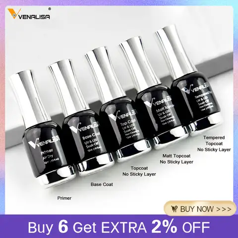 Venalisa TPO gratuit trempé couche de finition vernis à ongles Gel platine vernis à ongles tremper UV LED Gel vernis à ongles laque vernis à ongles
