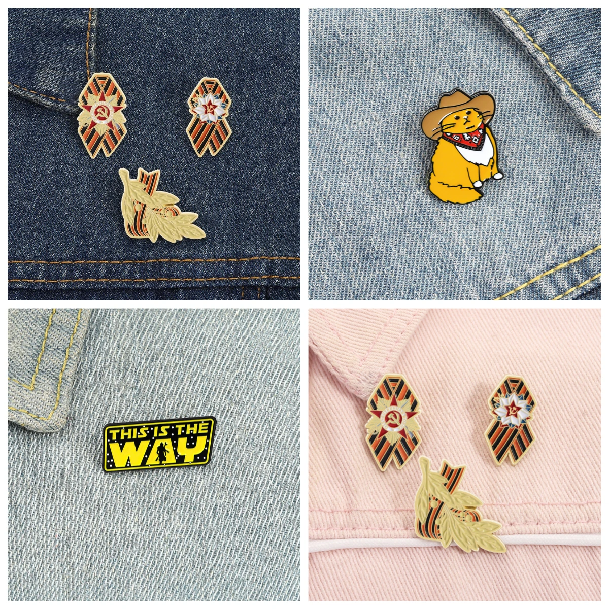 Lapel Pins Creative Soviet Union Russian Flag Victory Day Brooch Metal Badge Enamel Pin Badges On Backpack Badges Metal Pines
Lapel Pins Creative Soviet Union Russian Flag Victory Day Brooch Metal Badge Enamel Pin Badges On Backpack Badges Metal Pines
