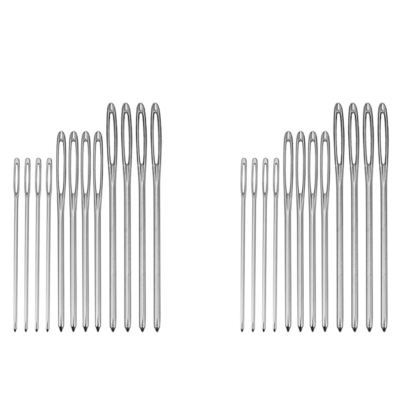 24 шт., тупые иглы, иглы с большим ушком, стальные спицы, швейные инструменты с прозрачной бутылкой, 3 размера-AT64
24 шт., тупые иглы, иглы с большим ушком, стальные спицы, швейные инструменты с прозрачной бутылкой, 3 размера-AT64