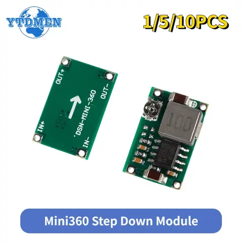 1/5/10 pz Mini360 Convertitore DC-DC Modulo Step Imbottiture Modulo di Alimentazione Da 4.75-23 V A 1-17 V 340 KHz Mini-360 Ultra-piccolo