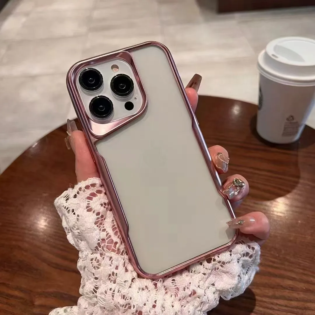 Luxury Plating Slender Waist Phone Case For iPhone 15 14 13 12 11 Pro Max Lens Protection Electroplating Frame Transparent Cover
Luxury Plating Slender Waist Phone Case For iPhone 15 14 13 12 11 Pro Max Lens Protection Electroplating Frame Transparent Cover