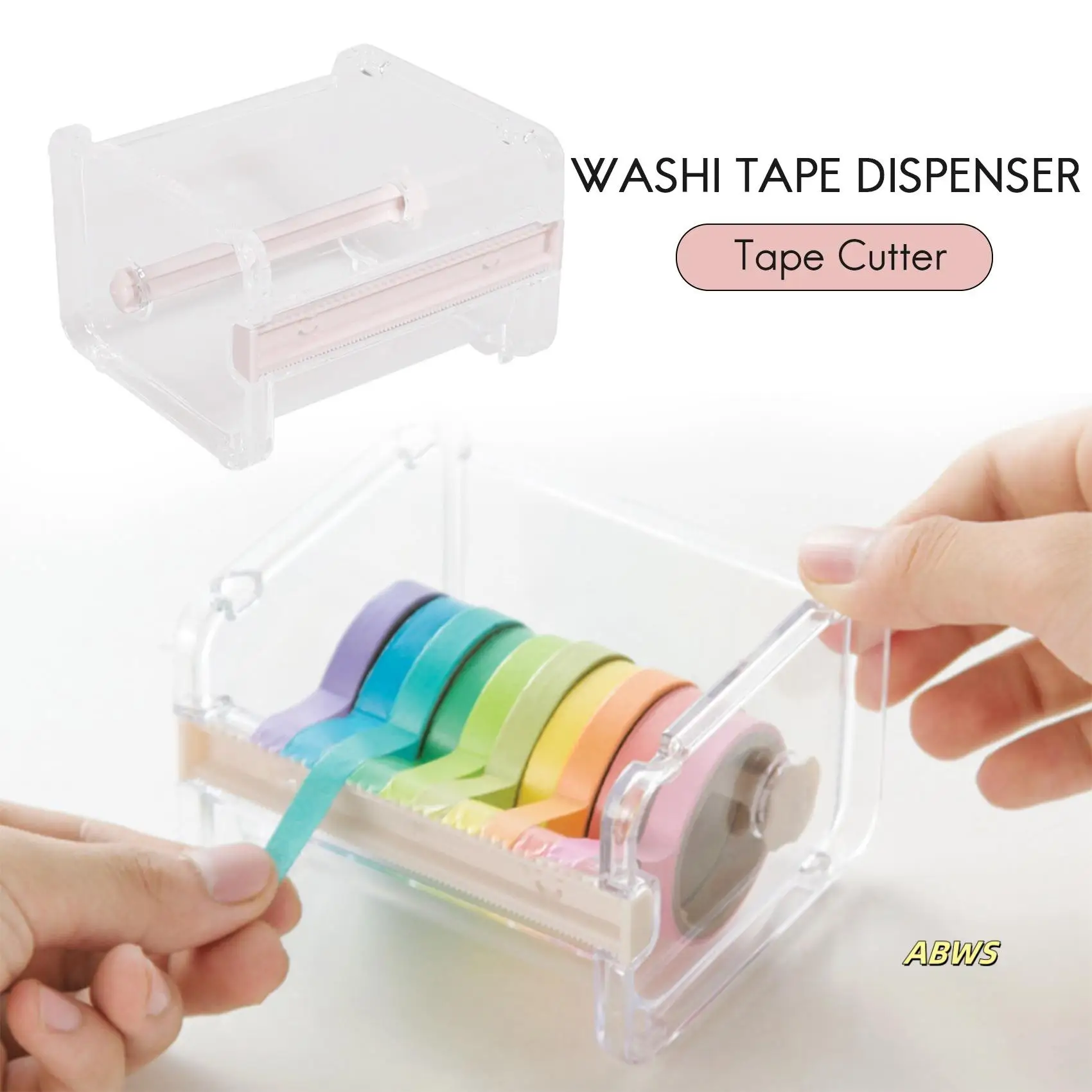 4 Pack Transparent Visible Desktop Multi Washi Masking Tape Dispenser,Tape Cutter,Roll Tape Holder
4 Pack Transparent Visible Desktop Multi Washi Masking Tape Dispenser,Tape Cutter,Roll Tape Holder