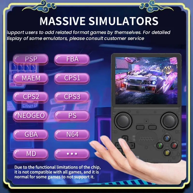 Portable X35S Handheld Video Game Console Hall Joystick Open Source 16G+64G Retro Game Controller For PSP/GBA/N64/MD Emulator
Portable X35S Handheld Video Game Console Hall Joystick Open Source 16G+64G Retro Game Controller For PSP/GBA/N64/MD Emulator