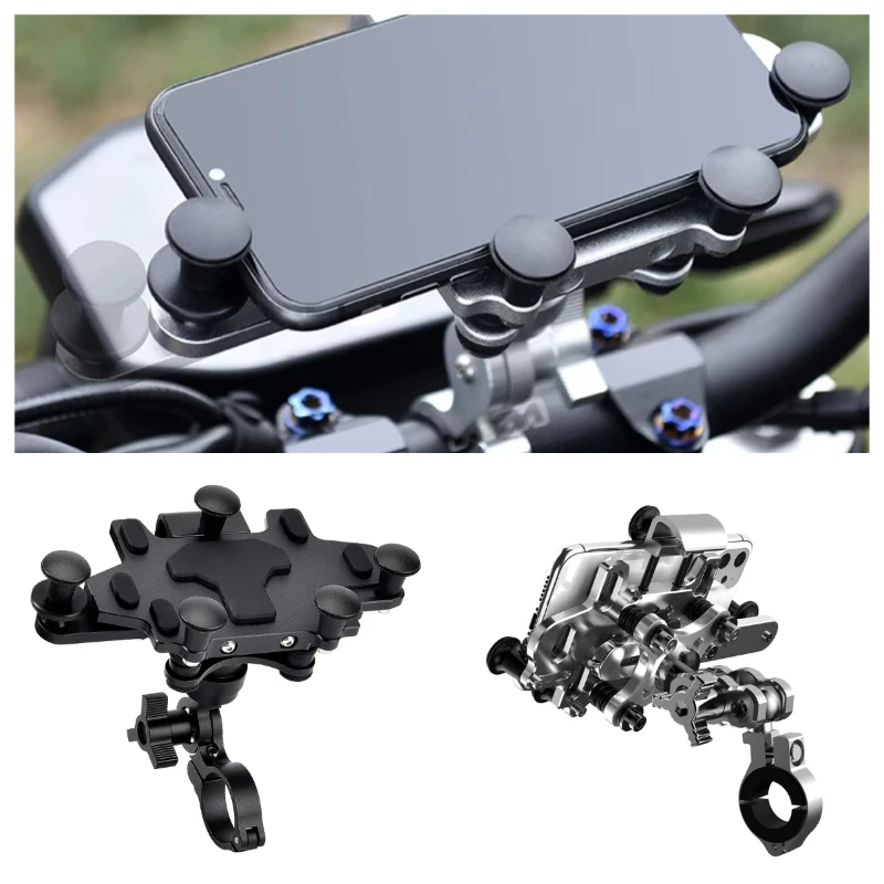Alloy Motorcycle Phone Holder Universal High Quality Dampener Motorcycle Mobile Stand Motos Bicycle Handlebar Navigation Bracket
Alloy Motorcycle Phone Holder Universal High Quality Dampener Motorcycle Mobile Stand Motos Bicycle Handlebar Navigation Bracket