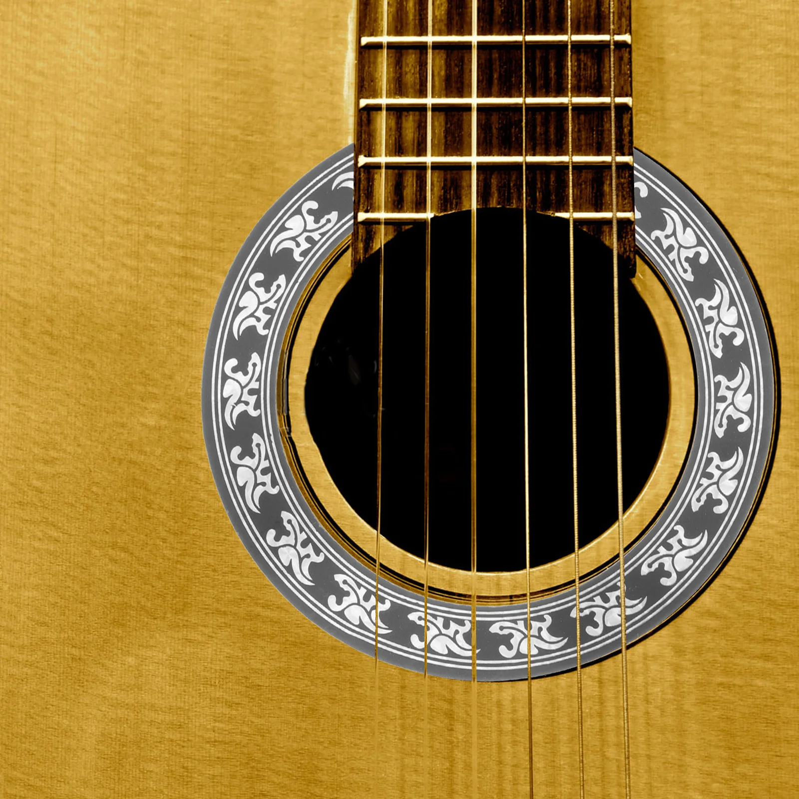 2pcs Pvc Sound Hole Rosette For Acoustic Classical Guitar Decorative Ring Lightweight Durable Design Abalone Finish Accessory
2pcs Pvc Sound Hole Rosette For Acoustic Classical Guitar Decorative Ring Lightweight Durable Design Abalone Finish Accessory