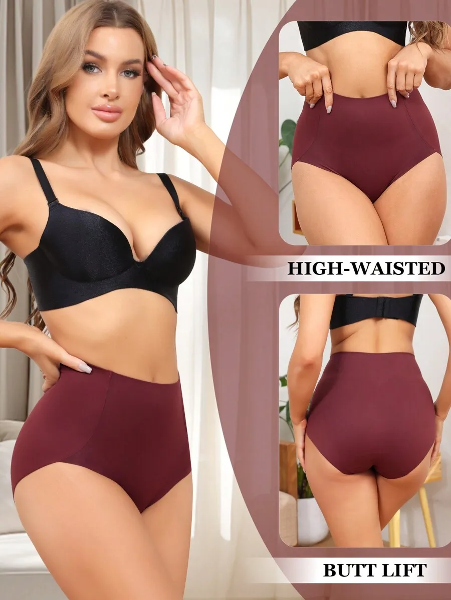 4-Pack Women High Waisted Seamless Tummy Control Panties Butt Lift Briefs S-XXL
4-Pack Women High Waisted Seamless Tummy Control Panties Butt Lift Briefs S-XXL