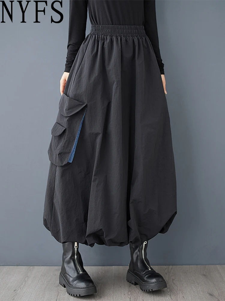 NYFS 2025 Spring Autumn New Woman Skirts Female High Waist Loose Plus Size Denim Patchwork Long Skirt
NYFS 2025 Spring Autumn New Woman Skirts Female High Waist Loose Plus Size Denim Patchwork Long Skirt
