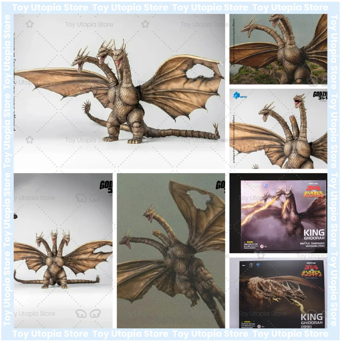 En stock HIYA King Ghidorah 1991 Versión Dañada en Batalla. EXQUISITE BASIC Articuladas, Hydreigon, Rey de los Monstruos
En stock HIYA King Ghidorah 1991 Versión Dañada en Batalla. EXQUISITE BASIC Articuladas, Hydreigon, Rey de los Monstruos