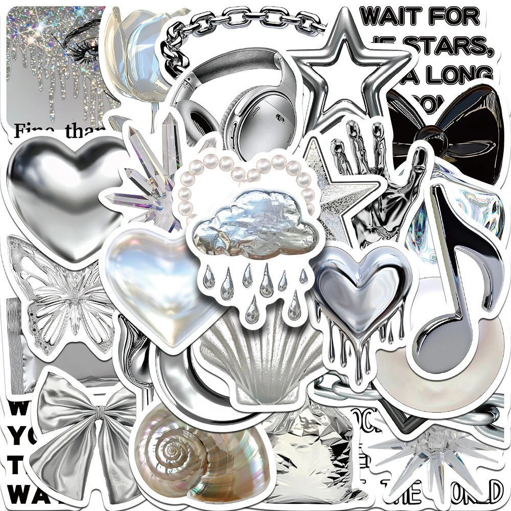 10/30pcs Ins Style Cool Silver Art Graffiti Stickers Aesthetic Cartoon Decals Toys DIY Skateboard Guitar Notebook Phone Sticker
10/30pcs Ins Style Cool Silver Art Graffiti Stickers Aesthetic Cartoon Decals Toys DIY Skateboard Guitar Notebook Phone Sticker