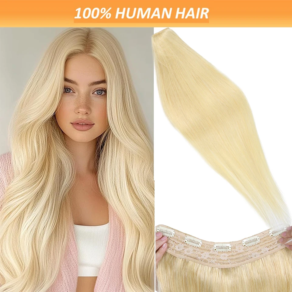 Straight Clip in One Piece Human Hair Extension with 5Clips 5Pcs/Set Brazilian Human Remy Hair Human Hair Extensions #613 Color
Straight Clip in One Piece Human Hair Extension with 5Clips 5Pcs/Set Brazilian Human Remy Hair Human Hair Extensions #613 Color