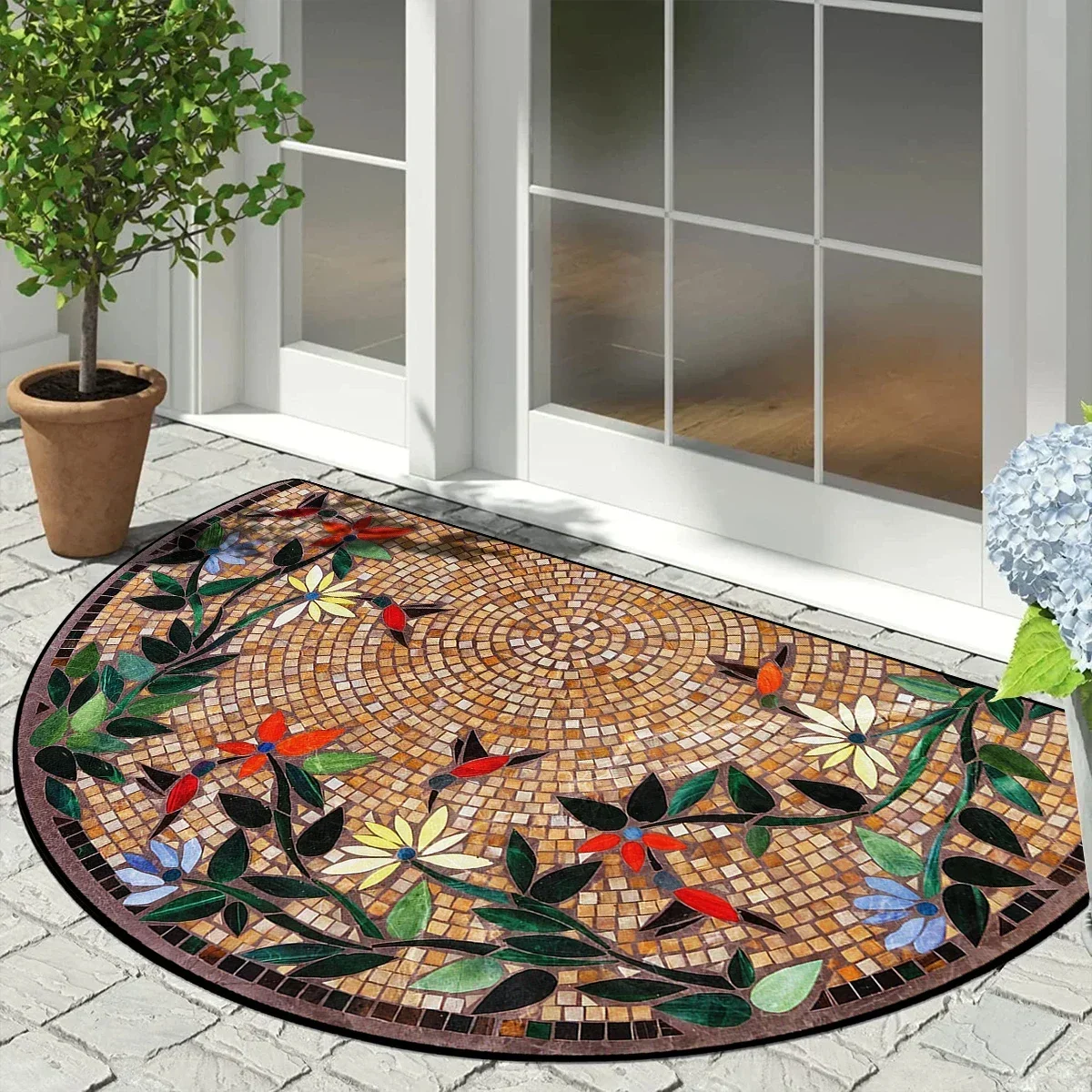 Entrance Doormat Garden Decoration Door Mat Entry Outdoor Carpet Household Floor Mats Semi-circular Rug שטיח כניסה לבית 도어매트
Entrance Doormat Garden Decoration Door Mat Entry Outdoor Carpet Household Floor Mats Semi-circular Rug שטיח כניסה לבית 도어매트