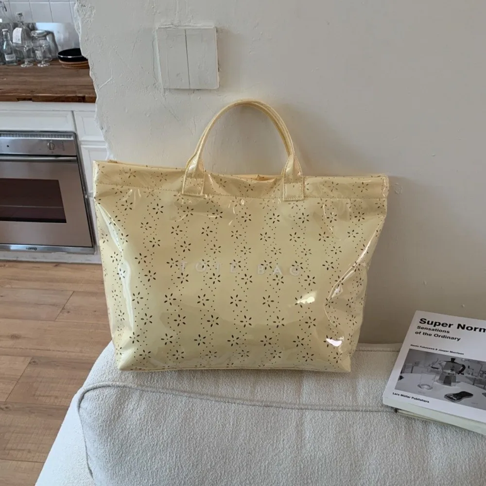 Модная сумка из ПВХ, водонепроницаемая, вместительная, пляжная, свежая и стильная, с верхней ручкой, для повседневного использования
Модная сумка из ПВХ, водонепроницаемая, вместительная, пляжная, свежая и стильная, с верхней ручкой, для повседневного использования