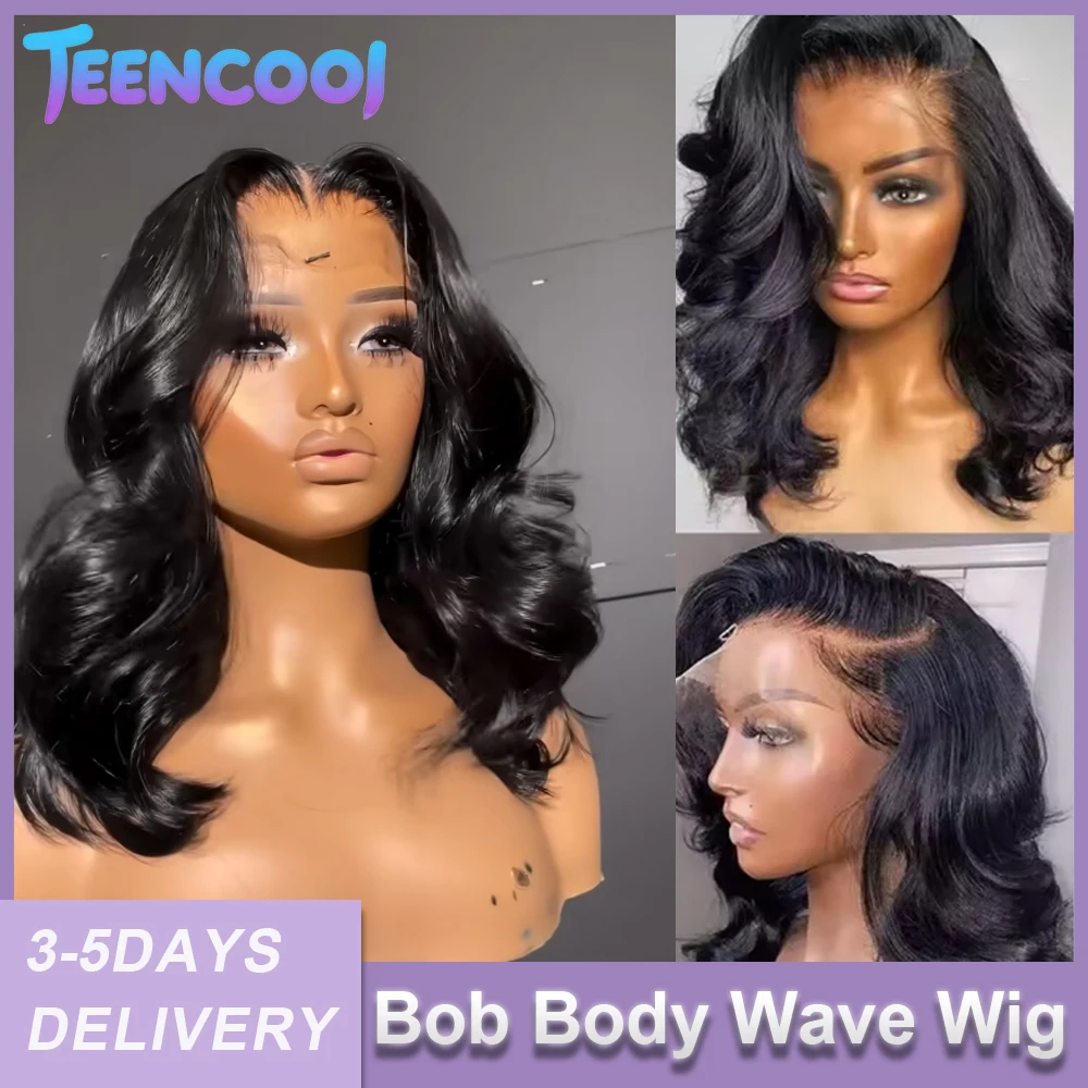 13x4 Lace Frontal Wig Human Hair Short Bob Wig Body Wave 13x6 HD Lace Front Closure Wig 180% Brazilian Virgin Hair Natural Black
13x4 Lace Frontal Wig Human Hair Short Bob Wig Body Wave 13x6 HD Lace Front Closure Wig 180% Brazilian Virgin Hair Natural Black