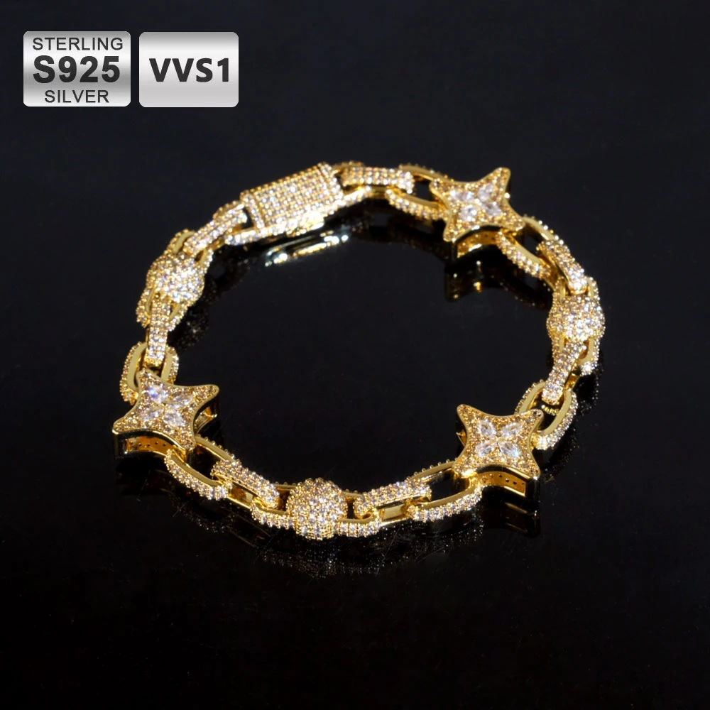 ICEBLING New S925 Silver Moissanite Sparkling Stars Cuban Necklace Hip Hop Jewelry VVS1 Bracelet Men's and Women's Gifts
ICEBLING New S925 Silver Moissanite Sparkling Stars Cuban Necklace Hip Hop Jewelry VVS1 Bracelet Men's and Women's Gifts