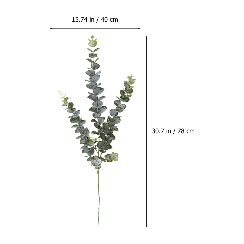 4 Pcs Simulate Eucalyptus Leaf Fake Stem Artificial Leaves Branches Flower Decorations Faux Floral Stems for Vase
4 Pcs Simulate Eucalyptus Leaf Fake Stem Artificial Leaves Branches Flower Decorations Faux Floral Stems for Vase