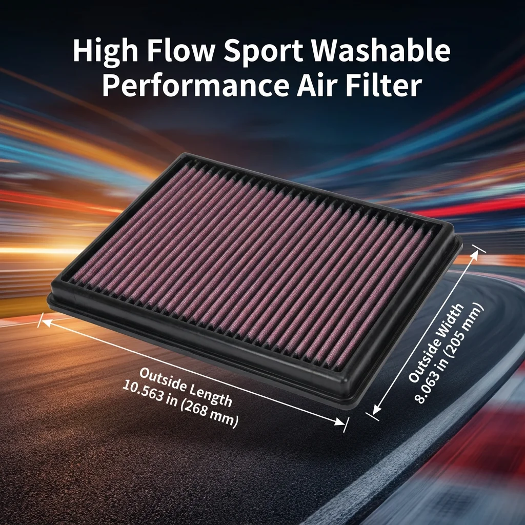 Спортивный моющийся воздушный фильтр с высокой пропускной способностью для Ford Bronco Sport, Escape, Focus, Kuga, Maverick, Lincoln Corsair 2018-2025, 1.0, 1.5, 2.0, 2.3
Спортивный моющийся воздушный фильтр с высокой пропускной способностью для Ford Bronco Sport, Escape, Focus, Kuga, Maverick, Lincoln Corsair 2018-2025, 1.0, 1.5, 2.0, 2.3