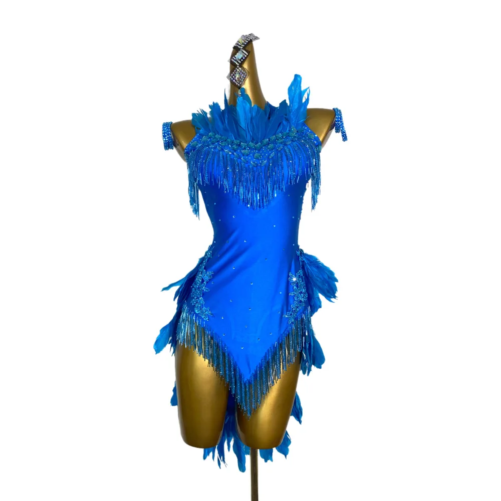 Латинские танцы AB Stone Женское платье для взрослых и детей Высококачественное индивидуальное платье с ромбовидными перьями и цветами Черное платье для выступлений в бассейне Samba
Латинские танцы AB Stone Женское платье для взрослых и детей Высококачественное индивидуальное платье с ромбовидными перьями и цветами Черное платье для выступлений в бассейне Samba