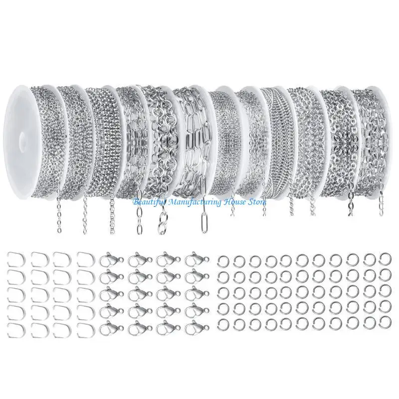 E56A Elegant Sturdy Stainless Steel Chains Portable Fashion Accessory for Personalizing Outfits Parties Supplies and Dates
E56A Elegant Sturdy Stainless Steel Chains Portable Fashion Accessory for Personalizing Outfits Parties Supplies and Dates