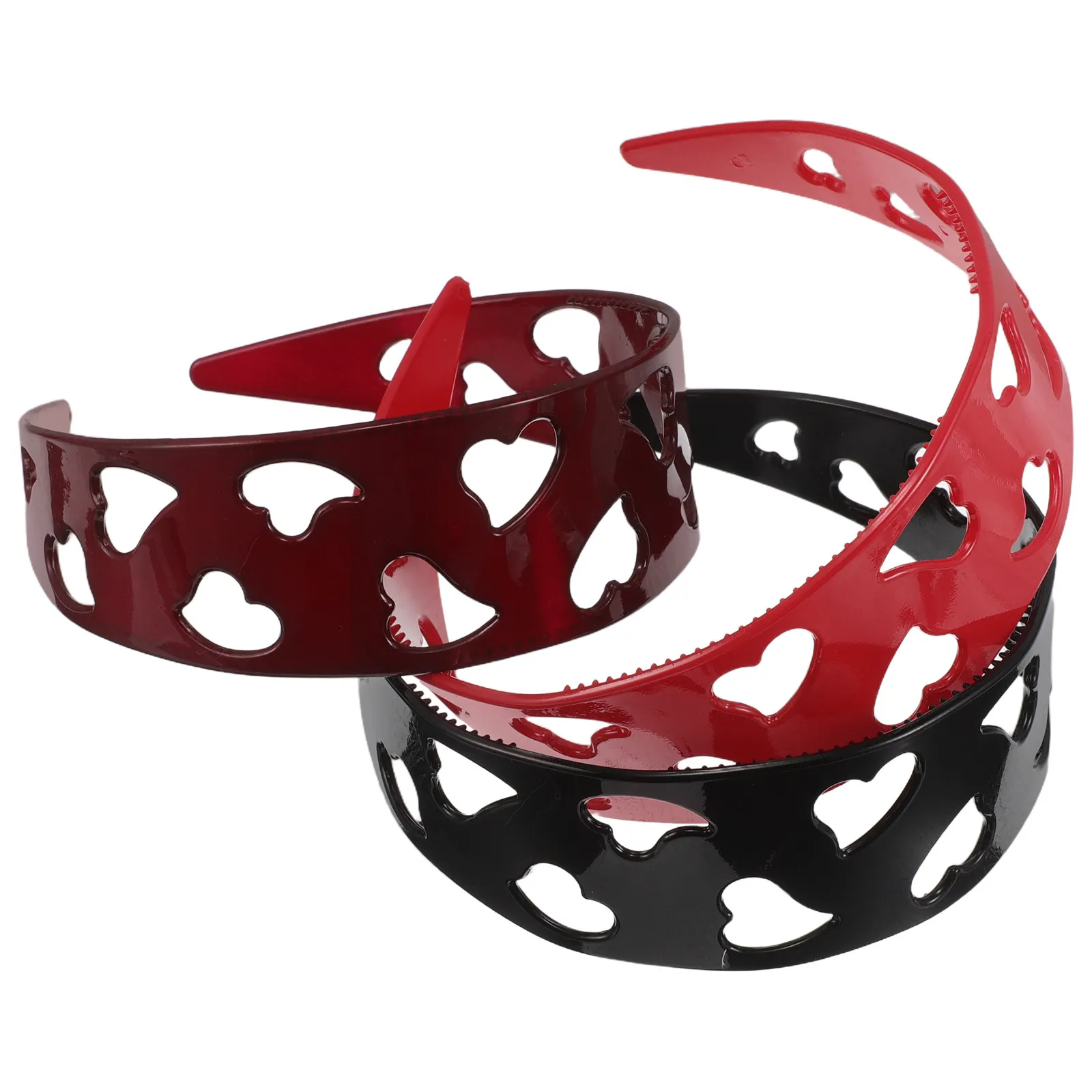 3Pcs Wide Love Heart Headbands for Women Plastic Anti-Slip Teeth Comfortable Lightweight Fashion Hairbands Valentine's Day Heart
3Pcs Wide Love Heart Headbands for Women Plastic Anti-Slip Teeth Comfortable Lightweight Fashion Hairbands Valentine's Day Heart