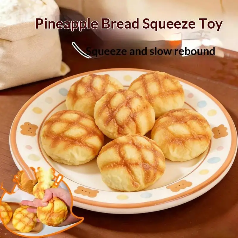 (BF06)Pineapple Bun Shaped Stress Relief Squeeze Fidget Toy Soft Slow Rebound Decompression Gift
(BF06)Pineapple Bun Shaped Stress Relief Squeeze Fidget Toy Soft Slow Rebound Decompression Gift