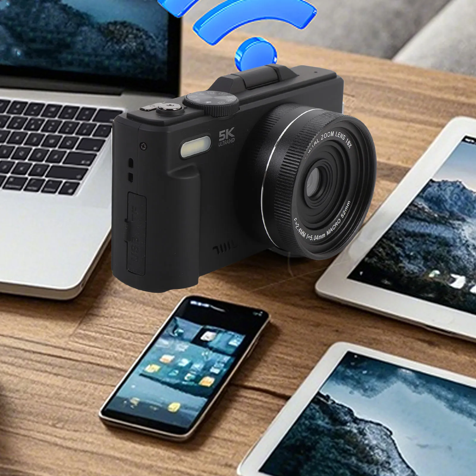 Andoer 5K Digital Camera Compact 3 Inch Screen 18XAF Autofocus Portable High Definition WiFi Digital Camera for Photography
Andoer 5K Digital Camera Compact 3 Inch Screen 18XAF Autofocus Portable High Definition WiFi Digital Camera for Photography