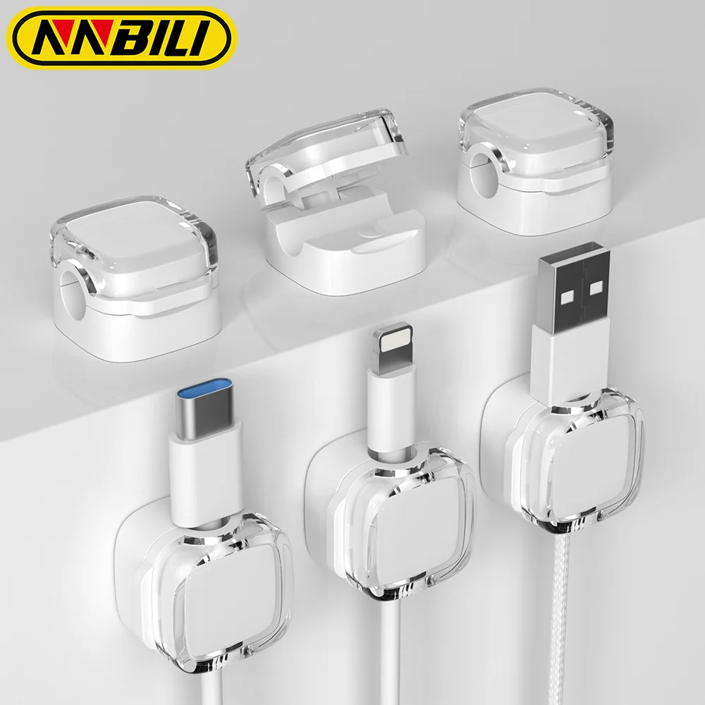 NNBILI 6PCS Magnetic Cable Clip Cable Holder Adhesive Wire Keeper Cord Cable Organizer for Home Office Under Desk Management
NNBILI 6PCS Magnetic Cable Clip Cable Holder Adhesive Wire Keeper Cord Cable Organizer for Home Office Under Desk Management
