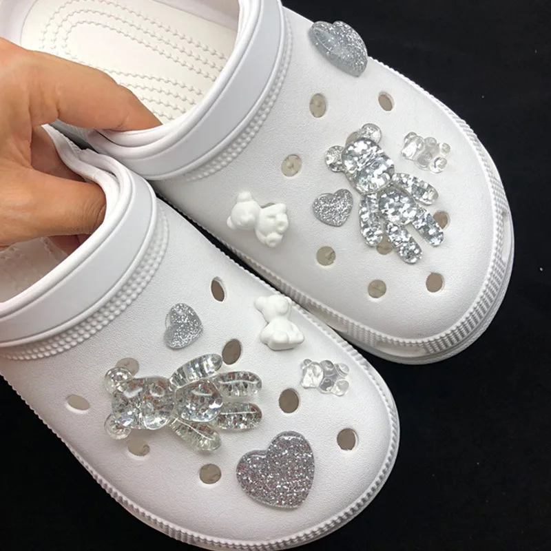 10PCS Fashion Shoe Charms Set Accessories Hole Shoe Buckle Shiny Little Bear DIY 3D Shoes Decorations Kids Party Girls Gift
10PCS Fashion Shoe Charms Set Accessories Hole Shoe Buckle Shiny Little Bear DIY 3D Shoes Decorations Kids Party Girls Gift