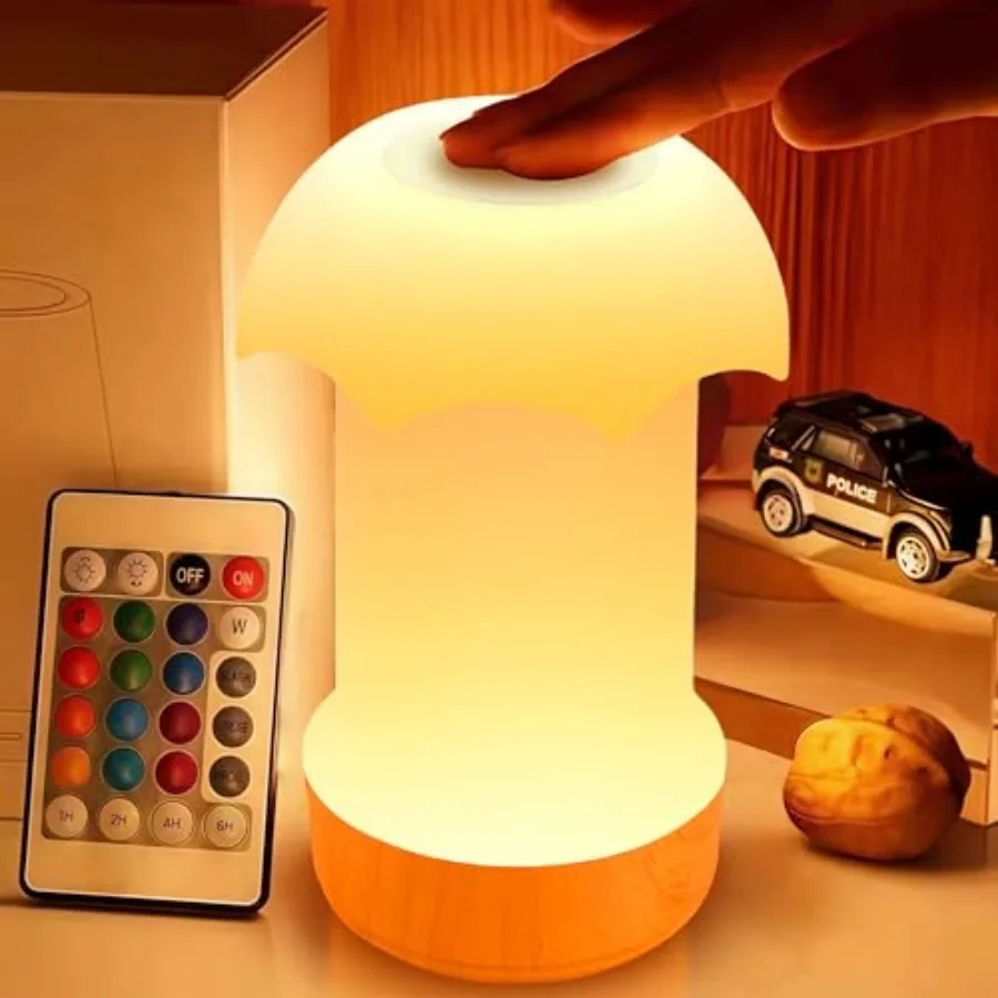 Night Light, Dimmable Touch Lamp for Bedroom - Portable Table Bedside Lamp with 4 Brightness Levels and 13 RGB Colors, Night Li
Night Light, Dimmable Touch Lamp for Bedroom - Portable Table Bedside Lamp with 4 Brightness Levels and 13 RGB Colors, Night Li