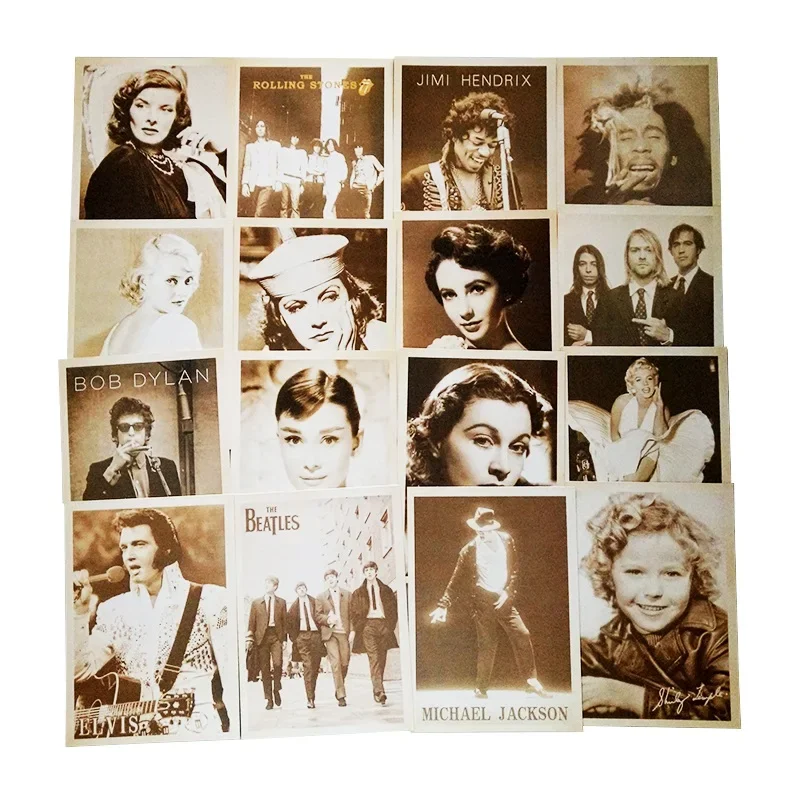 6packs/lot Vintage Old Memory Postcard SuperStar Birthday Greeting Card Fashion Gift Postcard For Friend Wholesale
6packs/lot Vintage Old Memory Postcard SuperStar Birthday Greeting Card Fashion Gift Postcard For Friend Wholesale