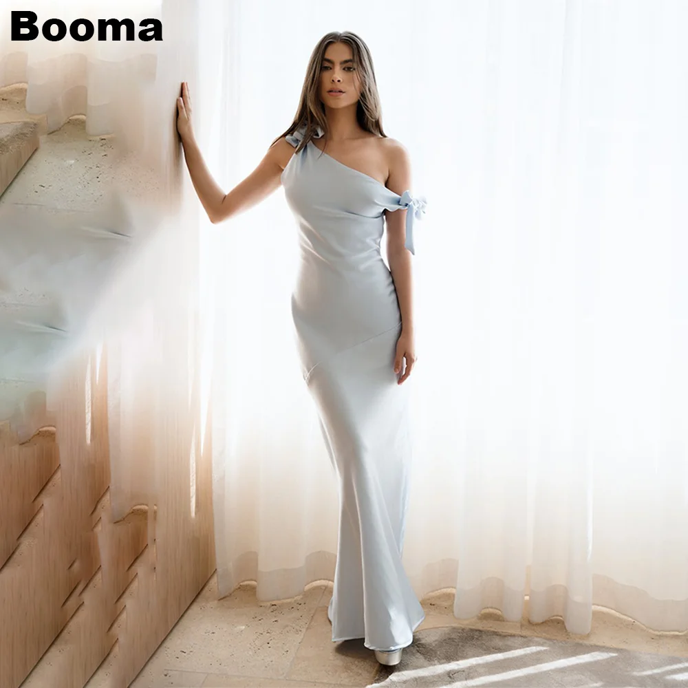 Booma Simple Mermaid Evening Dresses One Shoulder Satin Bow Straps Long Bridesmaid Party Gowns for Women Prom Dress Outfits
Booma Simple Mermaid Evening Dresses One Shoulder Satin Bow Straps Long Bridesmaid Party Gowns for Women Prom Dress Outfits
