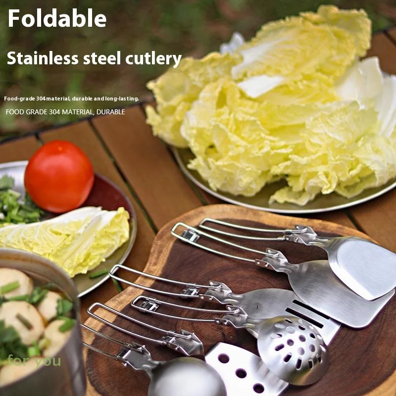 1Pc 304 Stainless Steel Portable Folding Kitchenware Outdoor Camping Cookware Picnic Shovel Spoon Picnic Equipment
1Pc 304 Stainless Steel Portable Folding Kitchenware Outdoor Camping Cookware Picnic Shovel Spoon Picnic Equipment