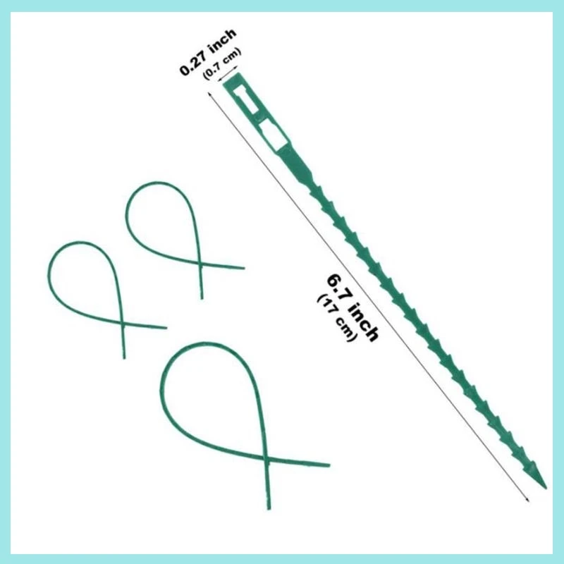 50pcs Plastic Plant Cable Ties Reusable Fishbone Band Tools Greenhouse Grow Kits for Garden Tree Climbing Support 13.5cm 17cm B2
50pcs Plastic Plant Cable Ties Reusable Fishbone Band Tools Greenhouse Grow Kits for Garden Tree Climbing Support 13.5cm 17cm B2