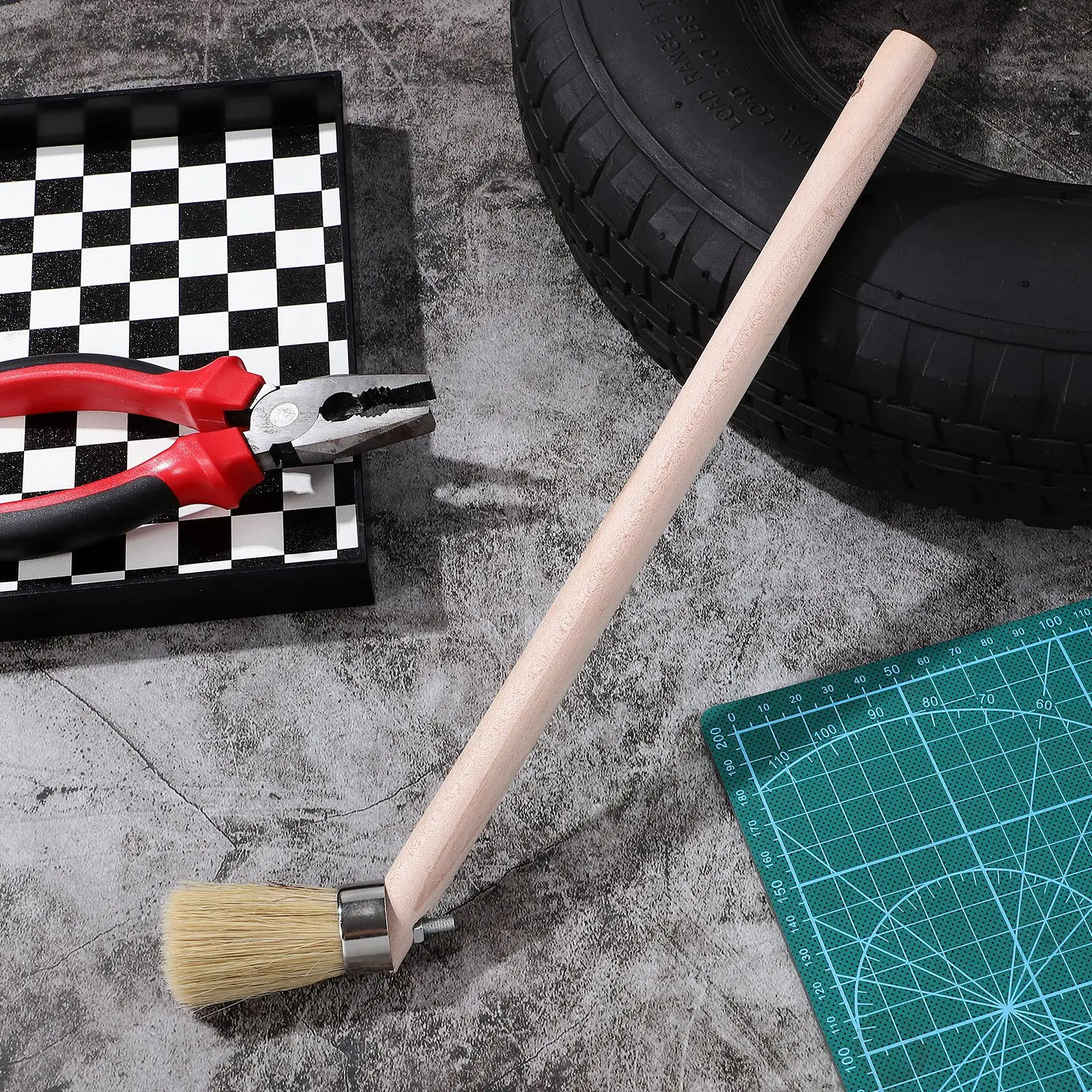 25cm Ergonomic Tire Brush Ideal for Paste Application and Maintenance Versatile Tool for Various Applications Tire Tools
25cm Ergonomic Tire Brush Ideal for Paste Application and Maintenance Versatile Tool for Various Applications Tire Tools