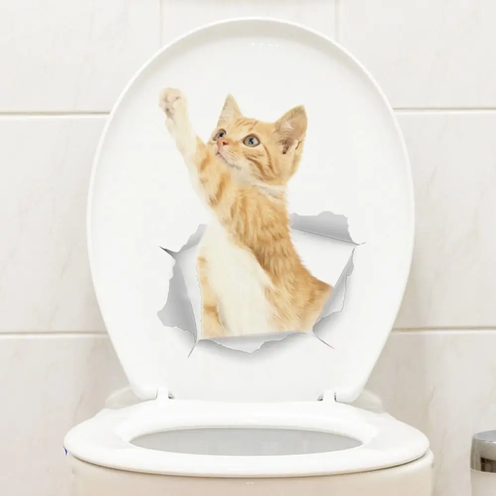 Creative DIY Cat Toilet Sticker Cute Waterproof Cat Wall Decal Self-adhesive 3D Toilet Seat Decal Bathroom
Creative DIY Cat Toilet Sticker Cute Waterproof Cat Wall Decal Self-adhesive 3D Toilet Seat Decal Bathroom