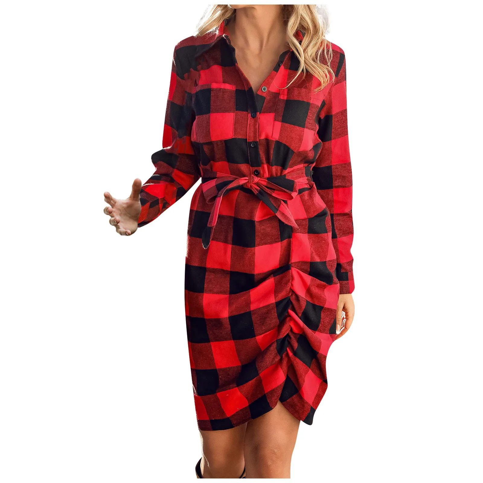 Autumn Loose Fashion Plaid Long Sleeve Dress 2024 New Simple Comfortable Women Dresses Lady Work Dress vestidos para mujer
Autumn Loose Fashion Plaid Long Sleeve Dress 2024 New Simple Comfortable Women Dresses Lady Work Dress vestidos para mujer