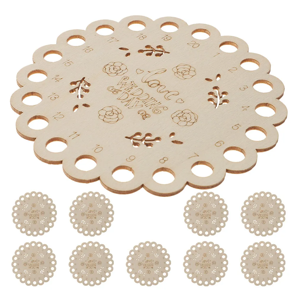 10Pcs Cross Stitch Organizer Round 10Cm Wooden Thread Storage Plate Portable 20-Holes Embroidery Yarn Holder Coaster Function
10Pcs Cross Stitch Organizer Round 10Cm Wooden Thread Storage Plate Portable 20-Holes Embroidery Yarn Holder Coaster Function