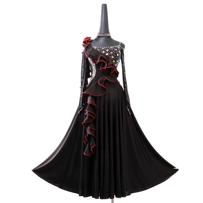 New Modern Dance Competition Costume Big Hem Ribbon Diamond Dress Ballroom National Standard Waltz Dancing Performance Outfits
New Modern Dance Competition Costume Big Hem Ribbon Diamond Dress Ballroom National Standard Waltz Dancing Performance Outfits