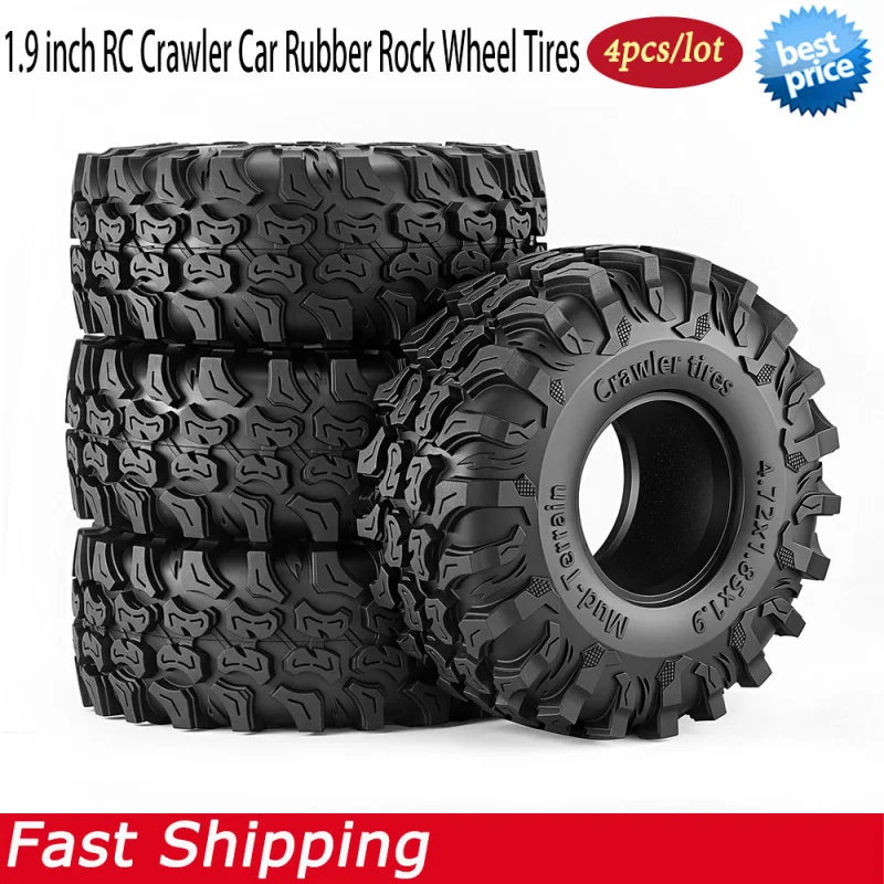 4PCS 1.9inch RC Crawler Car Rubber Rock Wheel Tires for 1/10 Traxxas TRX4 TRX6 Axial SCX10 90046 RC4WD D90 D110 Upgrade Parts
4PCS 1.9inch RC Crawler Car Rubber Rock Wheel Tires for 1/10 Traxxas TRX4 TRX6 Axial SCX10 90046 RC4WD D90 D110 Upgrade Parts