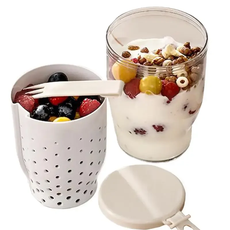Overnight Oats Container Food Organizer Container With Handle for Camping Anti-Slip Portable Food Organizer Cup for Fruit Nuts
Overnight Oats Container Food Organizer Container With Handle for Camping Anti-Slip Portable Food Organizer Cup for Fruit Nuts