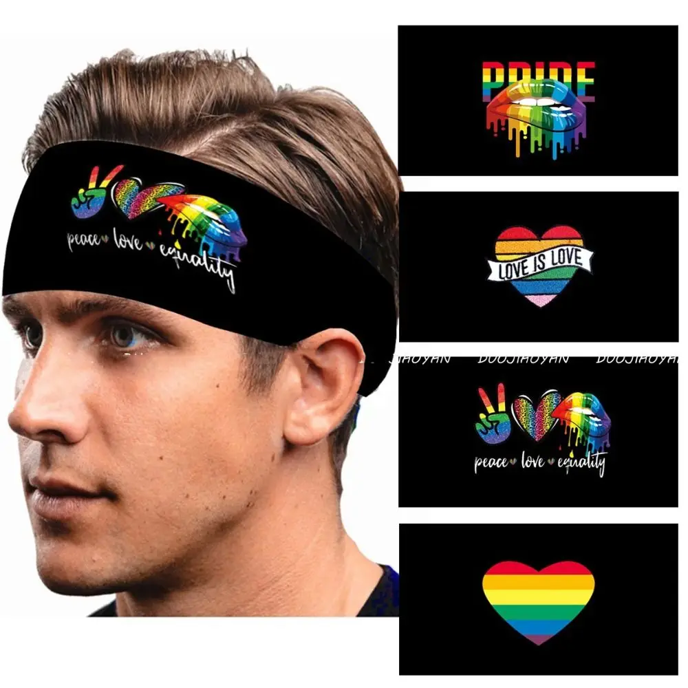Fashion Parade Rainbow Elastic Headband Heart Letter Rainbow Headband Sweat Absorbing Stretch Sports Hairband Girls
Fashion Parade Rainbow Elastic Headband Heart Letter Rainbow Headband Sweat Absorbing Stretch Sports Hairband Girls