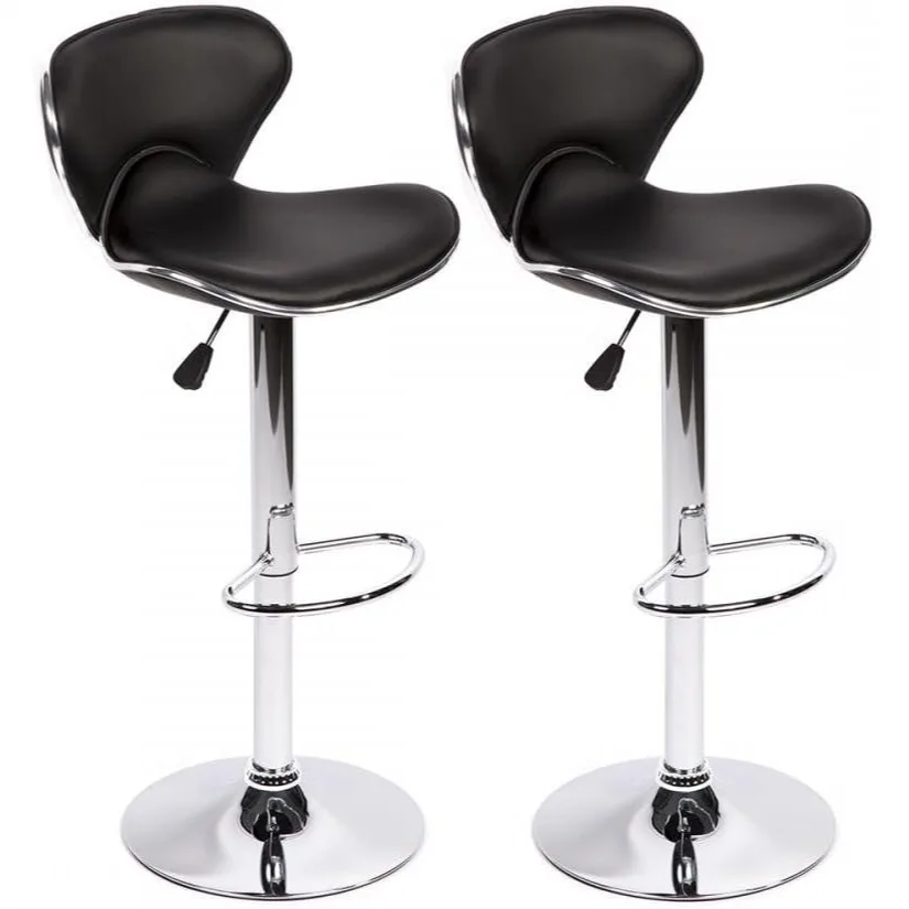 2-Pack Bar Stools PU Leather Hydraulic Swivel Adjustable Height 25-33 inch Black
2-Pack Bar Stools PU Leather Hydraulic Swivel Adjustable Height 25-33 inch Black