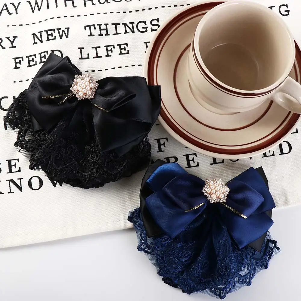 Vintage Pearl Bowknot Spring Clip Rhinestone Korean Style Bun Snood Hair Accessories Headwear Nurse Hair Clip Hotel
Vintage Pearl Bowknot Spring Clip Rhinestone Korean Style Bun Snood Hair Accessories Headwear Nurse Hair Clip Hotel